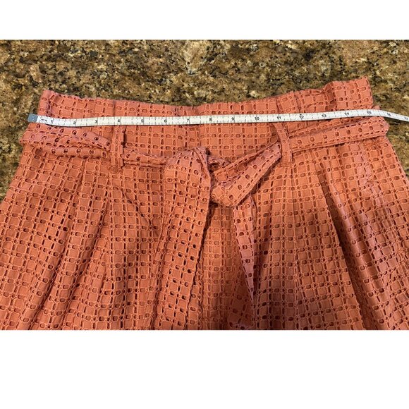 A New Day Tie Paper Bag Eyelet Shorts  - Coral - Size 10 - NWOT - Picture 9 of 11